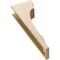 Ekena Millwork 6"W x 12"D x 36"H Thin Hughes Rough Cedar Woodgrain TimberThane Corbel, Primed Tan CORUR06X12X36HUGRCPR - alternate 6
